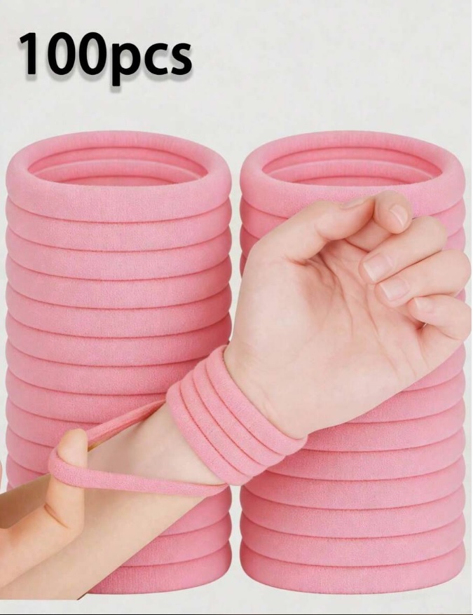 100 db-os divatos, minimalista, nagy rugalmasságú, vastag hajgumi