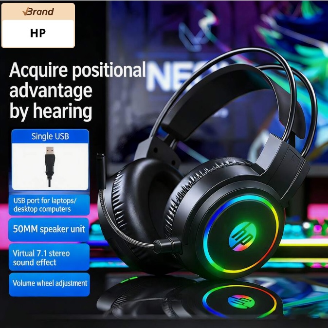 HP RGB világítású fejhallgató