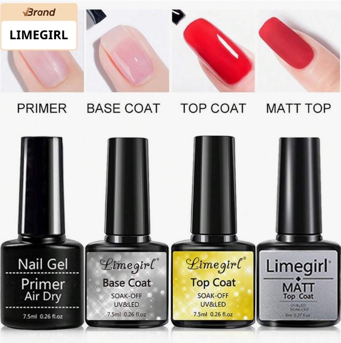 LIMEGIRL 4 db-os 7,5 ml-es körömlakk gél lakk készlet