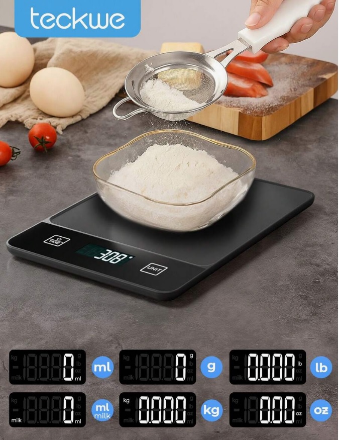 Teckwe Digitális konyhai mérleg
